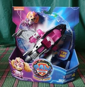 PAW Patrol Skye's Mighty Movie Jet - Pink and Silver